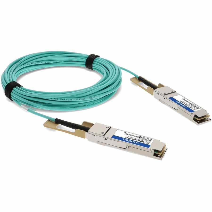 AddOn Dell AOC-QSFP28-100G-5M Compatible TAA Compliant 100GBase-AOC QSFP28 to QSFP28 Direct Attach Cable (850nm, MMF, 5m)