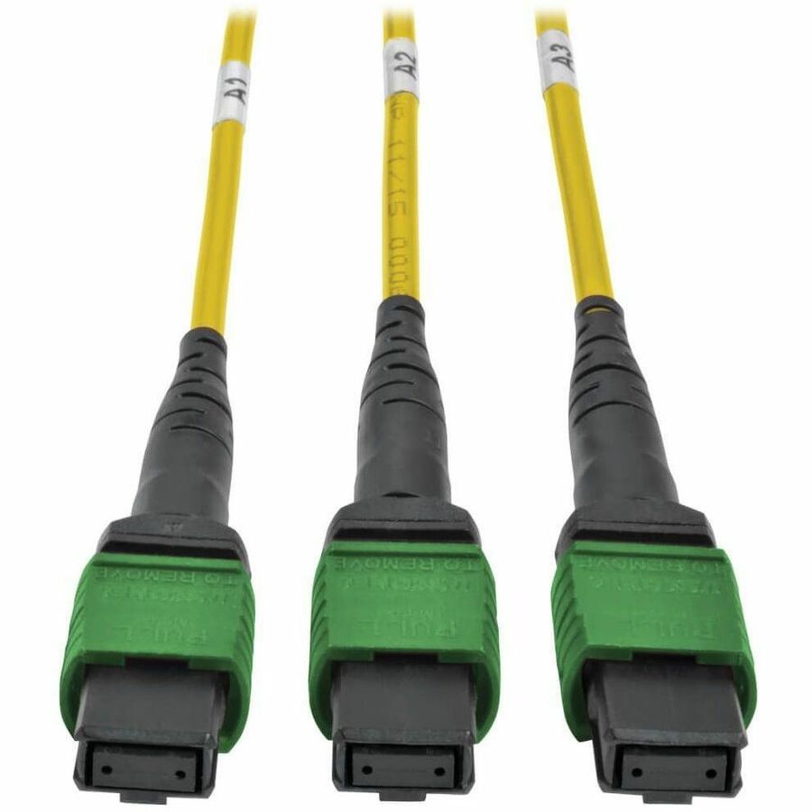 Eaton Tripp Lite Series 40/100Gb Fiber Breakout Patch Panel, 40Gb to 4 x 10Gb, 100Gb to 4 x 25Gb, 42 MTP QSFP to 168 LC Duplex 9/125 Singlemode Ports, 2U