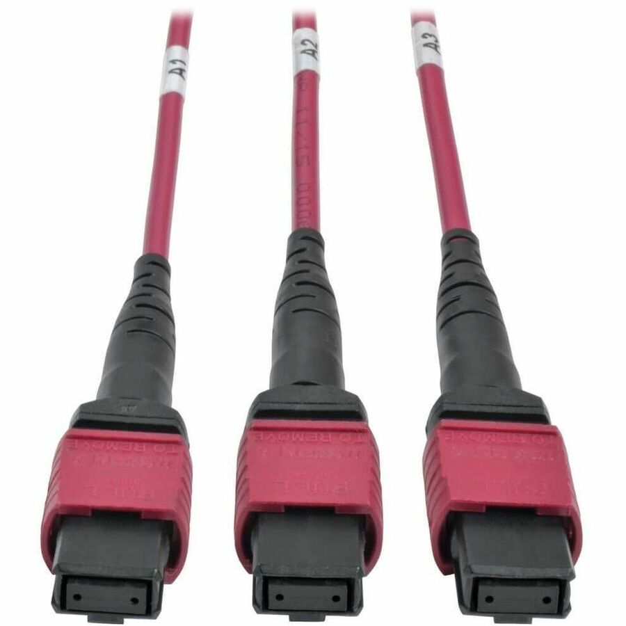 Tripp Lite by Eaton 40/100Gb Fiber Breakout Patch Panel 40Gb to 4 x 10Gb 100Gb to 4 x 25Gb 15 MTP QSFP to 60 LC Duplex OM4 50/125 Multimode Ports 1U