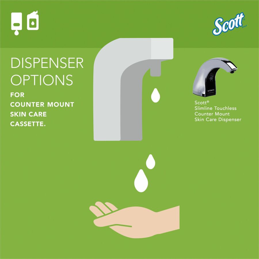 Scott Essential Green Certified Foam Skin Cleanser - Foam - 1.59 quart - Applicable on Hand - Fragrance-free, Dye-free - 2 / Carton