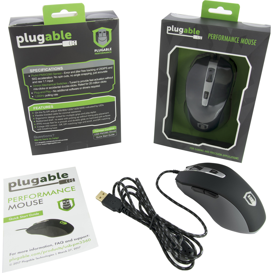 Plugable Performance Gaming Mouse