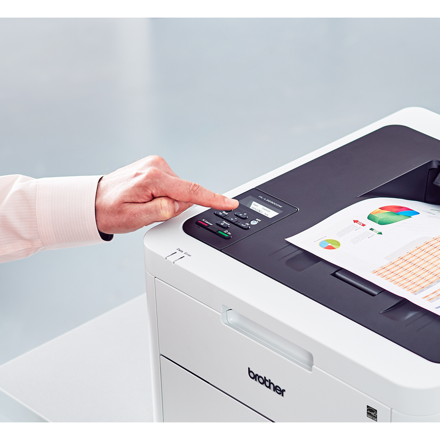 Brother HL-L3230CDW Compact Digital Color Printer Providing Laser Quality Results with Wireless and Duplex Printing