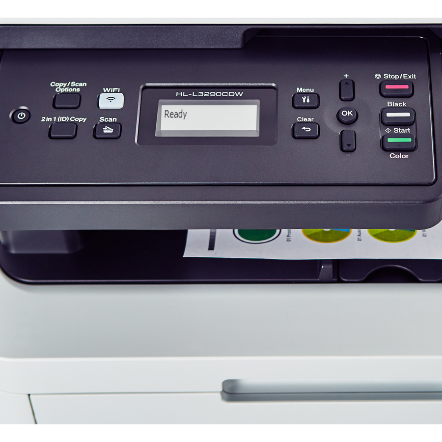 Brother HL-L3290CDW Compact Digital Color Printer Providing Laser Quality Results with Convenient Flatbed Copy & Scan, Plus Wireless and Duplex Printing - Copier/Printer/Scanner - 25 ppm Mono/25 ppm Color Print - 600 x 2400 dpi Print - Automatic Duplex Pr