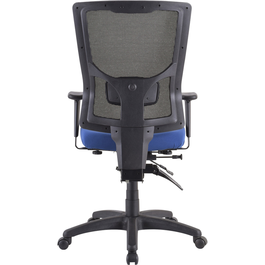 Lorell Conjure Executive High-back Mesh Back Chair Frame - Black - Bonded Leather - 1 Each = LLR62002