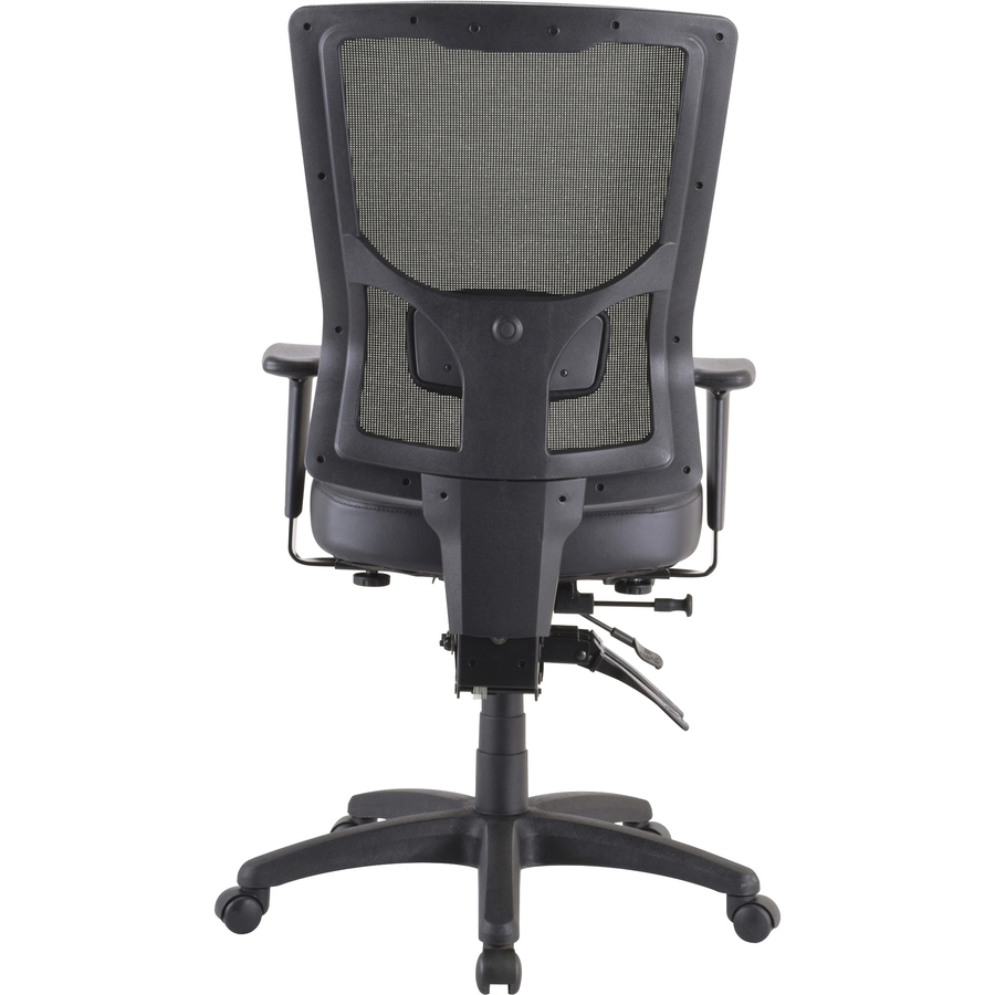 Lorell Antimicrobial Vinyl Seat Cushion for Conjure Executive Mid/High-back Chair Frame - Black - Vinyl - 1 Each = LLR62004