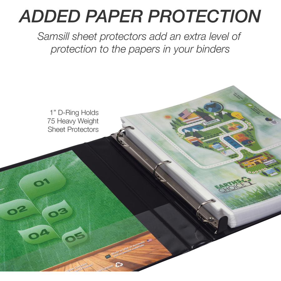 Picture of Samsill Earth's Choice Heavy Duty 1" Biobased USDA Certified Eco-friendly Storage Binder