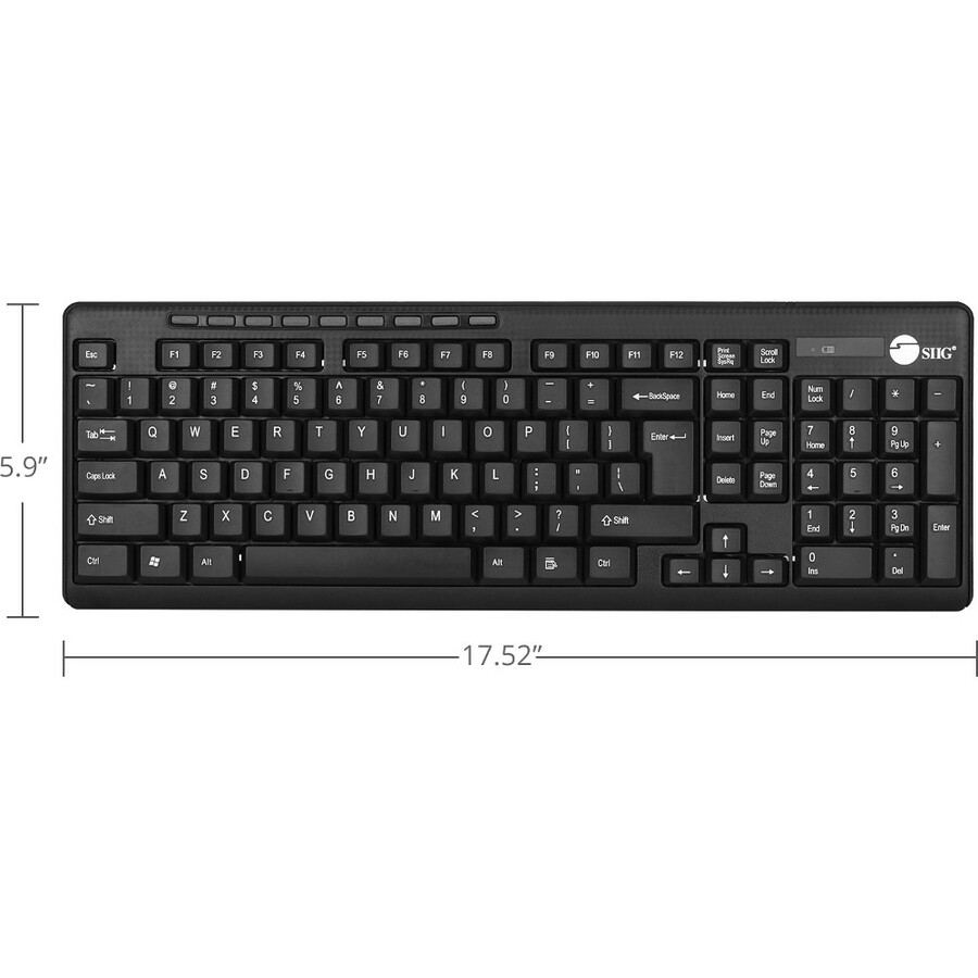 SIIG Wireless Extra-Duo Keyboard & Mouse
