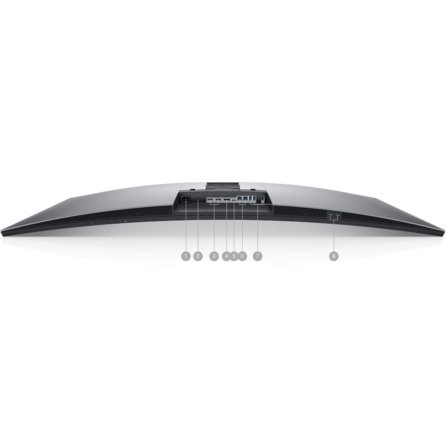 Dell UltraSharp U4919DW 49" Class Dual Quad HD (DQHD) Curved Screen LCD Monitor - 32:9 - Black, Silver