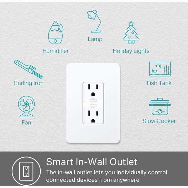 TP-LINK (KP200) Smart In-Wall Outlets