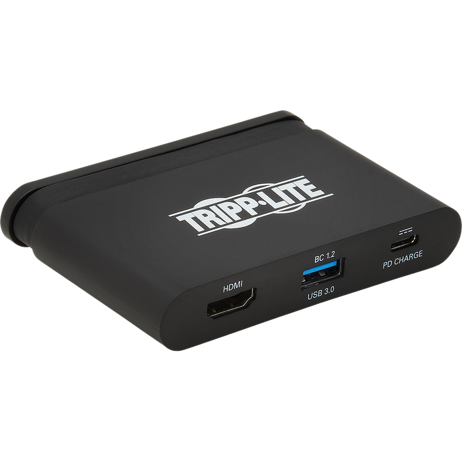 Tripp Lite by Eaton USB C Multiport Adapter Converter 4K w/ /HDMI, Gigabit Ethernet, USB-A Hub, PD Charging, Storage Cable Thunderbolt 3 Compatible