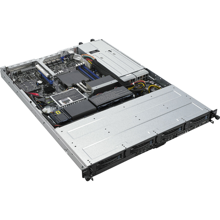 Asus RS300-E10-RS4 Barebone System - 1U Rack-mountable - Socket H4 LGA-1151 - 1 x Processor Support