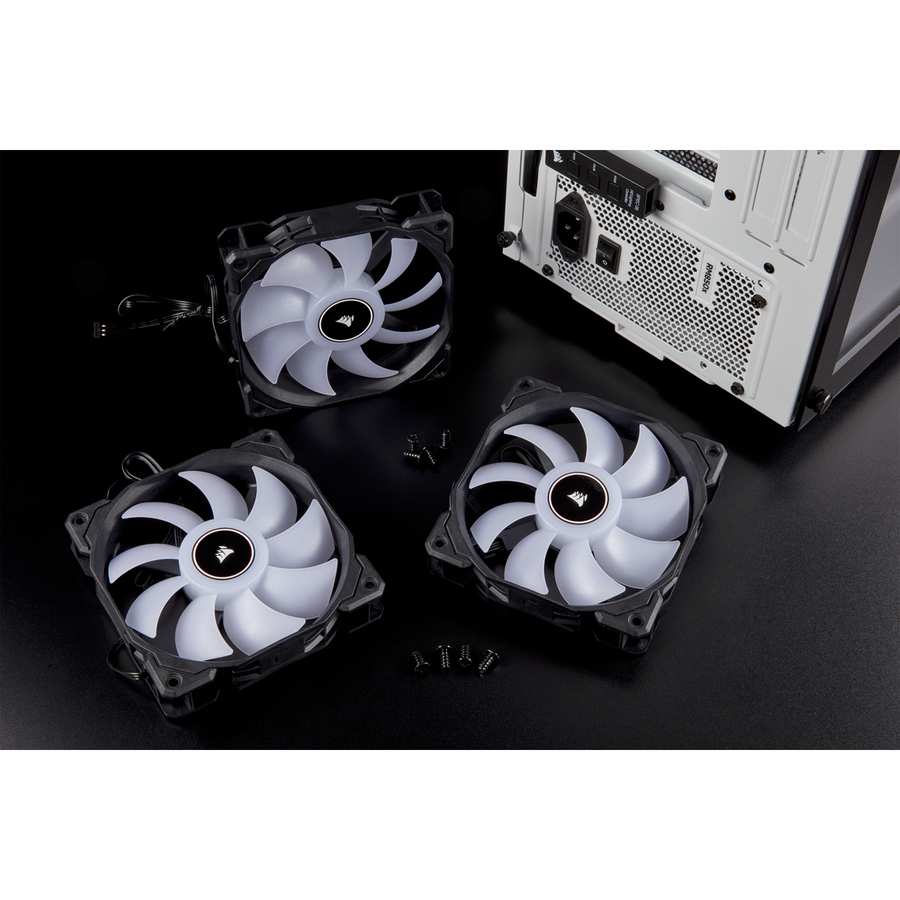 Corsair Air Series AF120 LED (2018) White 120mm Fan Triple Pack