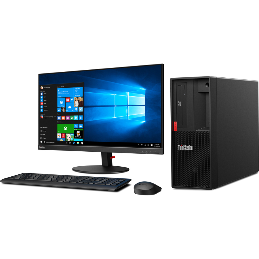 Lenovo ThinkStation P330 30CY000YUS Workstation - 1 x Intel Core i7 Octa-core (8 Core) i7-9700K 9th Gen 3.60 GHz - 16 GB DDR4 SDRAM RAM - 512 GB SSD - Tower - Raven Black