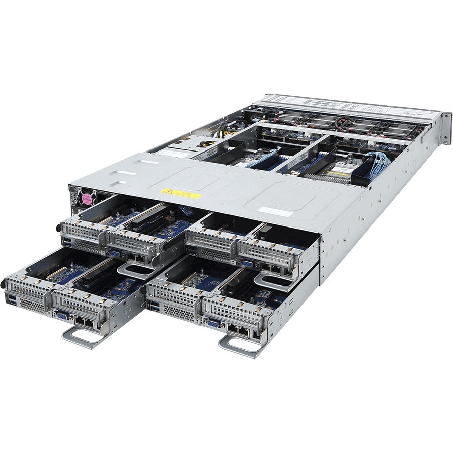 Gigabyte H261-Z60 Barebone System - 2U Rack-mountable - Socket SP3 - 2 x Processor Support