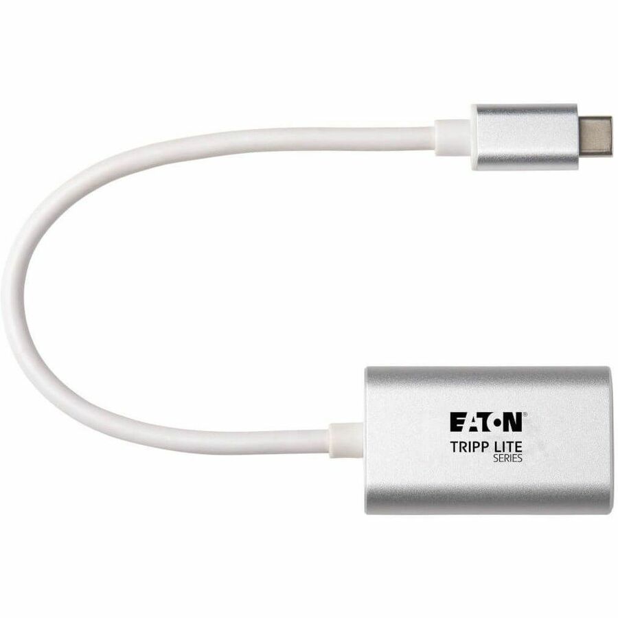 Eaton Tripp Lite Series 2-Port USB-C to 3.5 mm Stereo Audio Adapter - USB 2.0, Silver