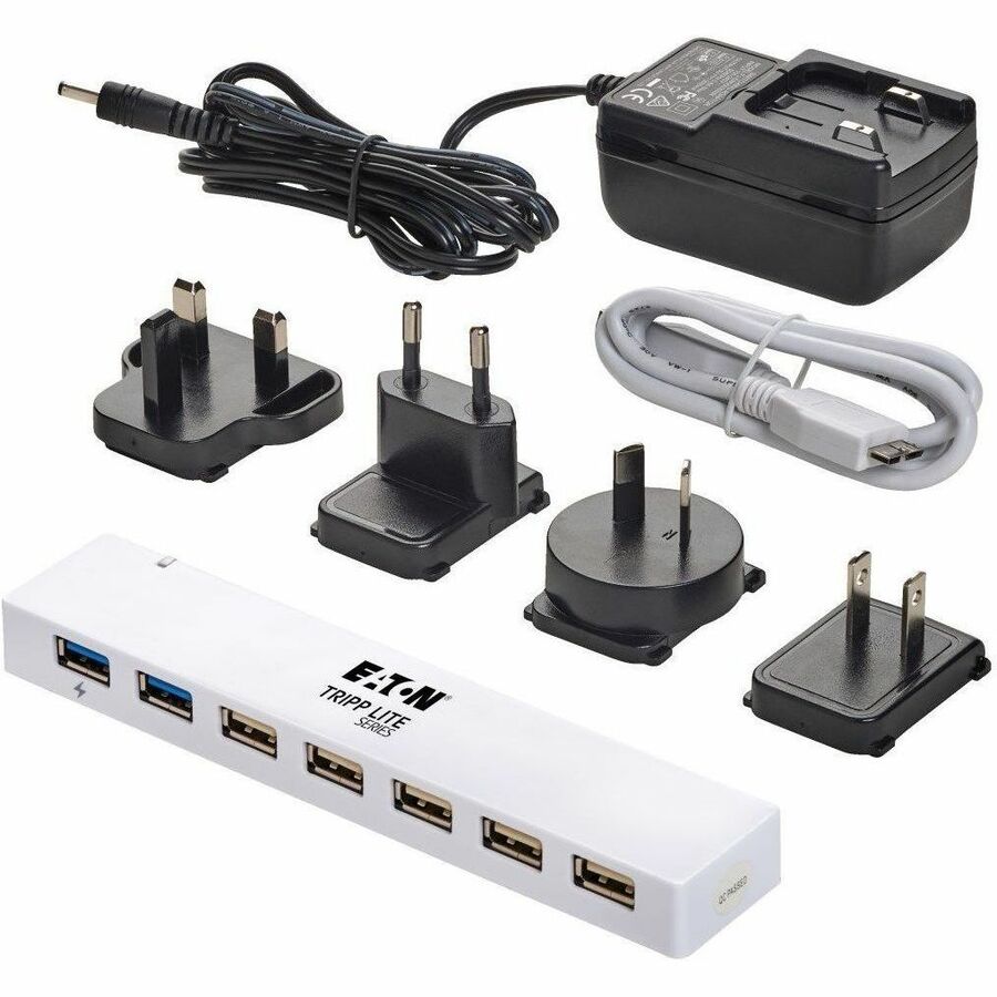 Tripp Lite by Eaton 7-Port USB 3.x (5Gbps) / USB 2.0 Combo Hub - USB Charging, 2 USB 3.x & 5 USB 2.0 Ports