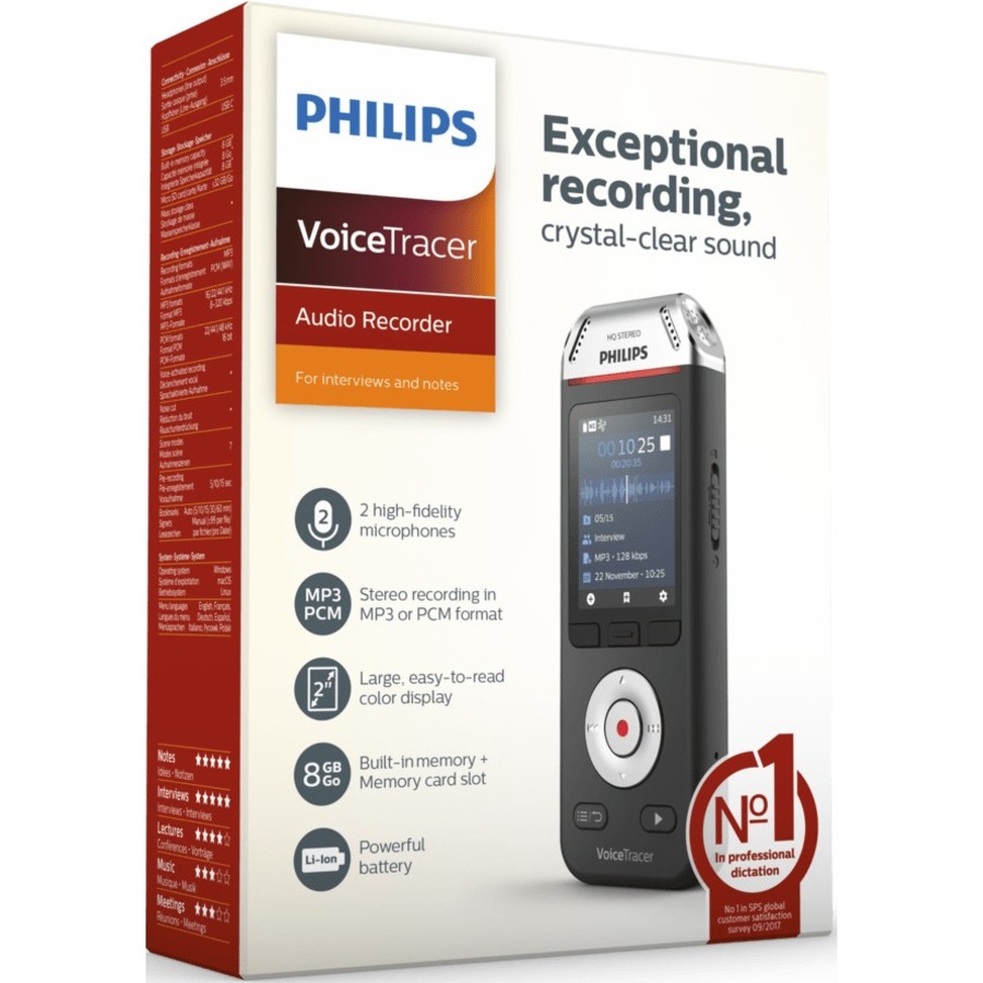 Enregistreur num&eacute;rique VoiceTracer DVT2110 - Philips