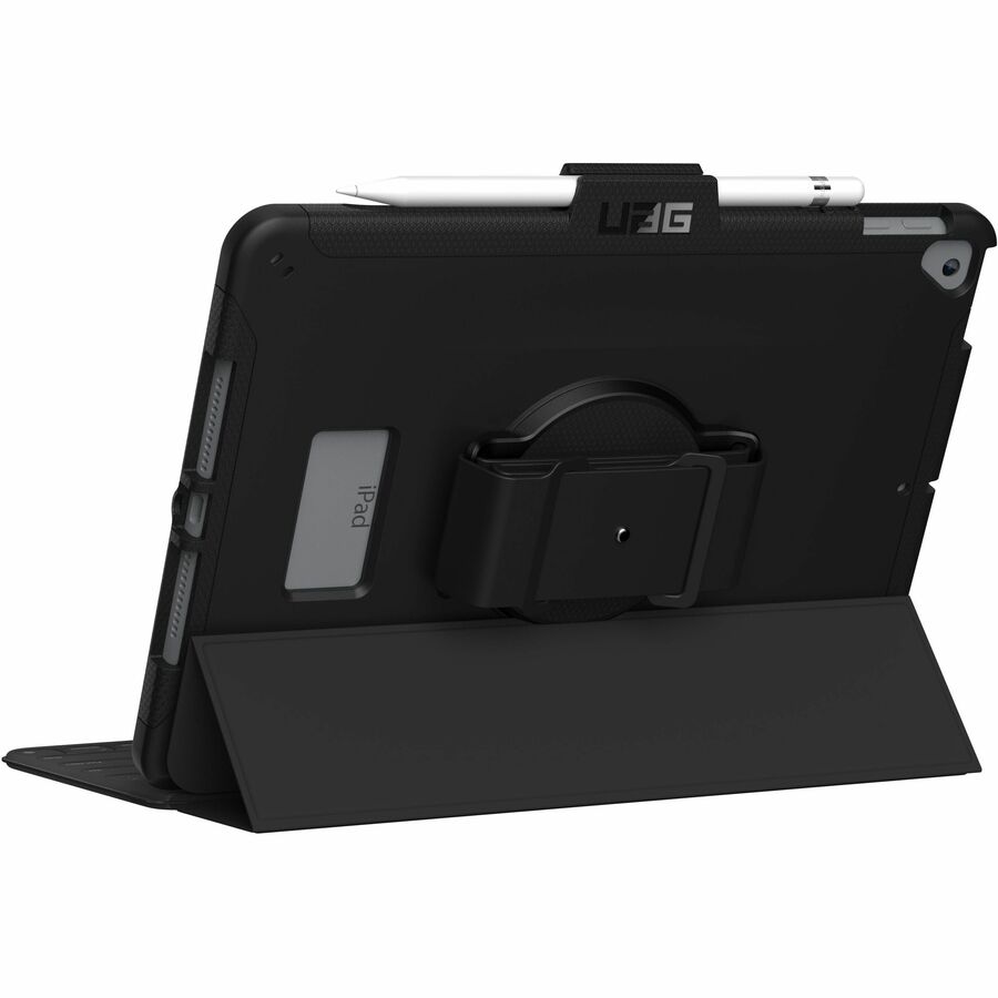 Urban Armor Gear Scout Carrying Case for 10.2" Apple iPad (7th Generation), iPad (9th Generation) Tablet, Stylus, Pencil - Black