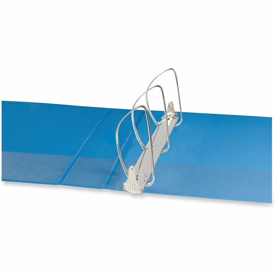 Universal Slant D-Ring View Binder, 3 Rings, 2" Capacity, 11 x 8.5, Light Blue - 2" Binder Capacity - Letter - 8 1/2" x 11" Sheet Size - 480 Sheet Capacity - 3 Ring(s) - Fastener(s): Ring - Pocket(s): 2, Inside Front & Back - Polypropylene - Light Blue - 