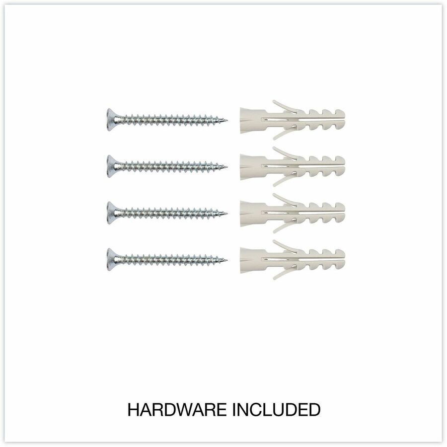 Universal Dry Erase Board - 24" (2 ft) Width x 18" (1.5 ft) Height - White Melamine Surface - Anodized Aluminum Frame - 1 Each