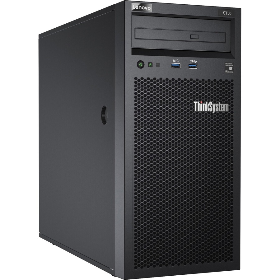 Lenovo ThinkSystem ST50 7Y48A02MNA 4U Tower Server - 1 x Intel Xeon E-2224G 3.50 GHz - 8 GB RAM - Serial ATA/600 Controller