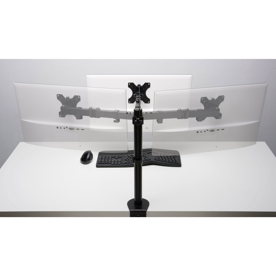 Kensington SmartFit Desk Mount for Monitor - Black - 1 Display(s) Supported - 34" Screen Support - 8 kg Load Capacity - 75 x 75, 100 x 100 = KMWK55408WW