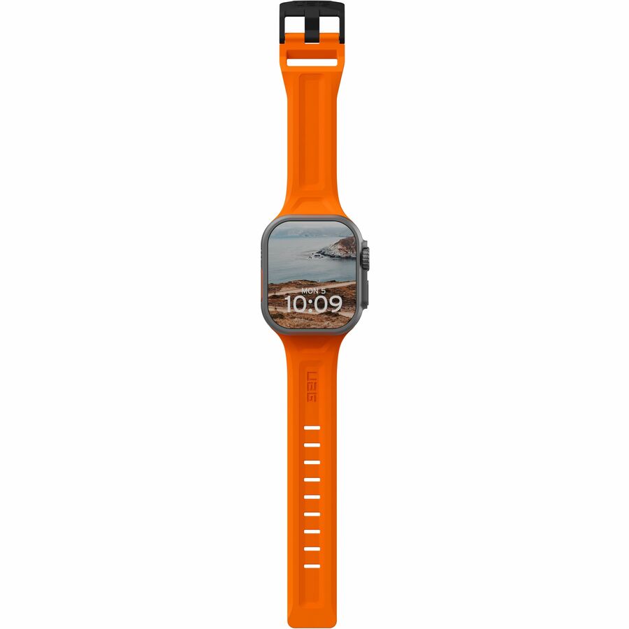 Urban Armor Gear Scout Smartwatch Band - Orange - Silicone, Stainless Steel