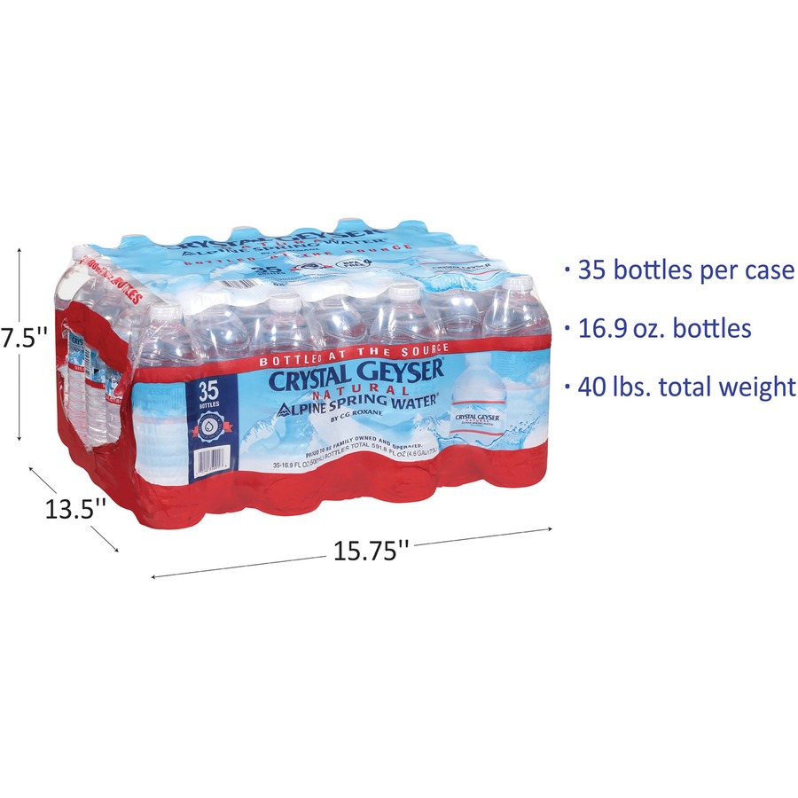 Crystal Geyser Alpine Spring Bottled Water - 16.90 fl oz - Clear