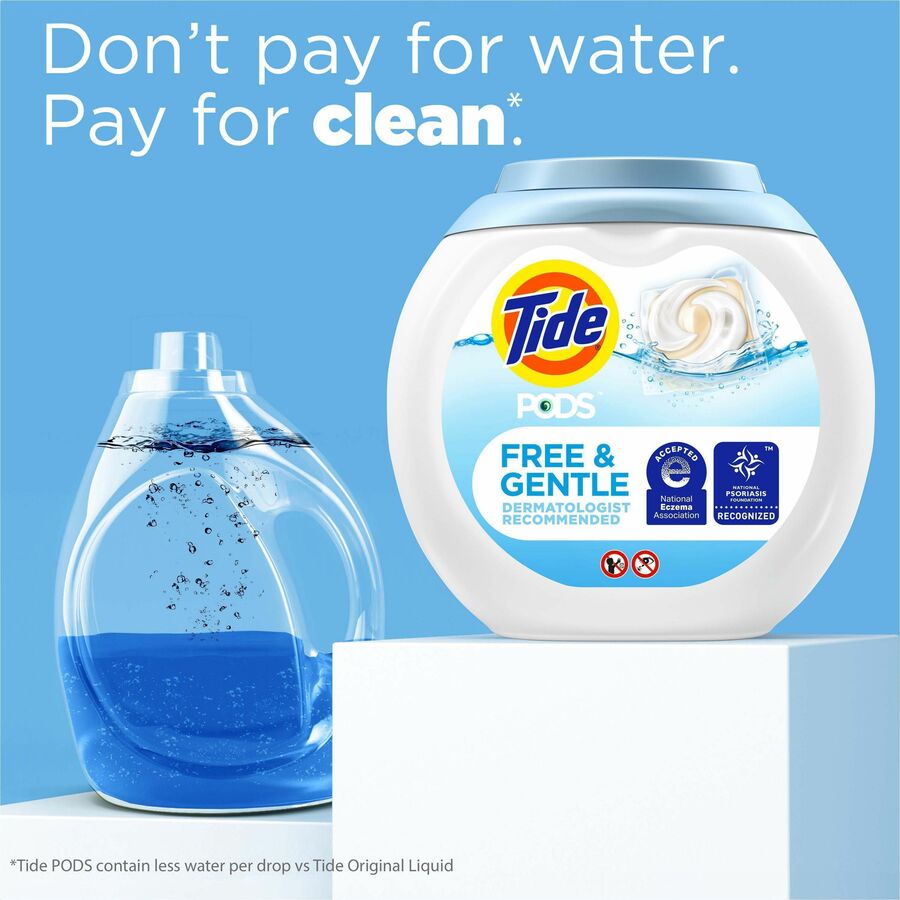 P&G Pods Free & Gentle Laundry Detergent Packs - Laundry Detergents - PGC91798