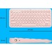 LOGITECH K380 Multi-Device Bluetooth® Keyboard - Rose (920-009599)