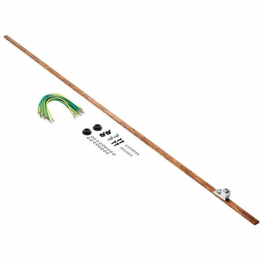 Eaton Tripp Lite Series SmartRack Copper Bus Grounding Bar for 24U and 25U Racks - 0.6? Width