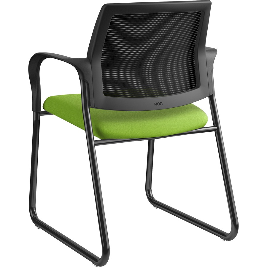 HON Ignition Sled Base Guest Chair Slate Steel Frame Pear Fabric