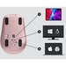 Logitech MX Anywhere 3 - Darkfield - Wireless - Bluetooth/Radio Frequency - 2.40 GHz - Rose - USB - 4000 dpi - Scroll Wheel - 6 Button(s)