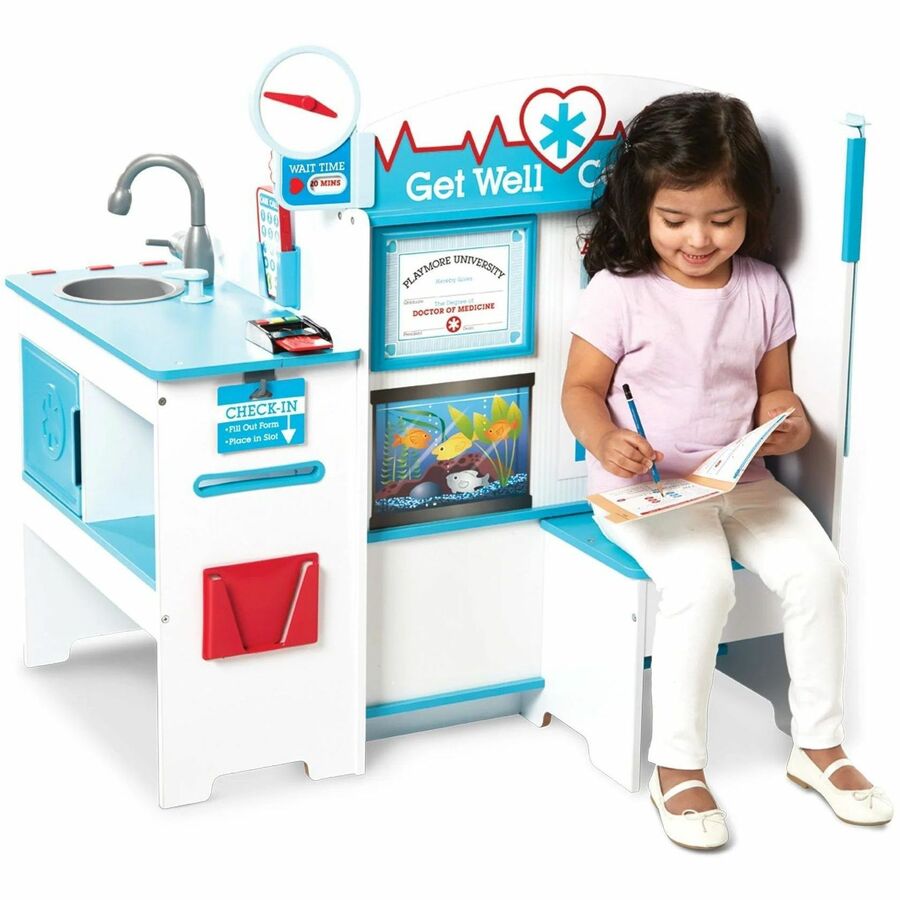 Melissa & Doug - Get Well Doctor Activity Centre - Set - 3 Year - Wood - Medical Play - LCI41800