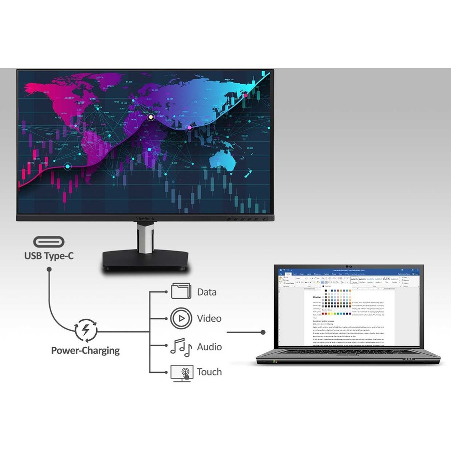 ViewSonic ViewBoard ID2455 23.8" LCD Touchscreen Monitor - 16:9 - 6 ms GTG (OD)