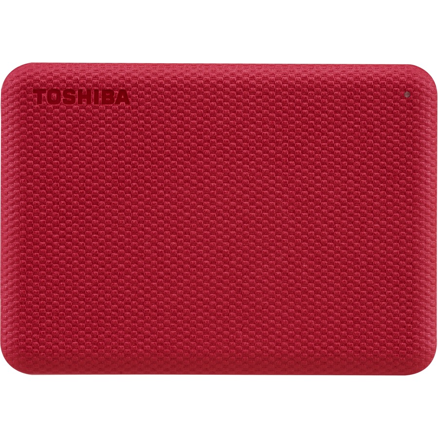 Toshiba Canvio Advance HDTCA20XR3AA 2 TB Portable Hard Drive - External - Red - USB 3.0