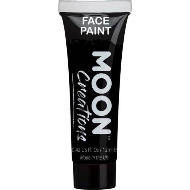 Moon Creations Face & Body Paint Primary Colours Boxset - 12 mL - 1 Each - Red, Yellow, Green, Blue, White, Black - Face Paint - AVDC01136