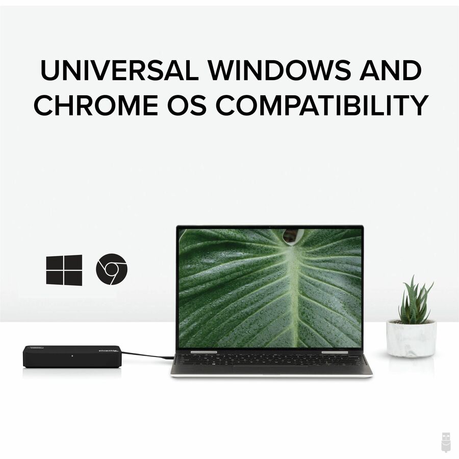 Plugable 4K DisplayPort and HDMI Dual Monitor Adapter for USB 3.0 and USB-C