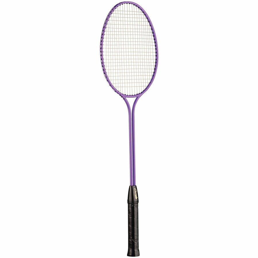 Champion Sports Tempered Steel Twin Shaft Badminton Racket Set - Red, Orange, Yellow, Green, Blue, Purple - Nylon, Leather, Tempered Steel