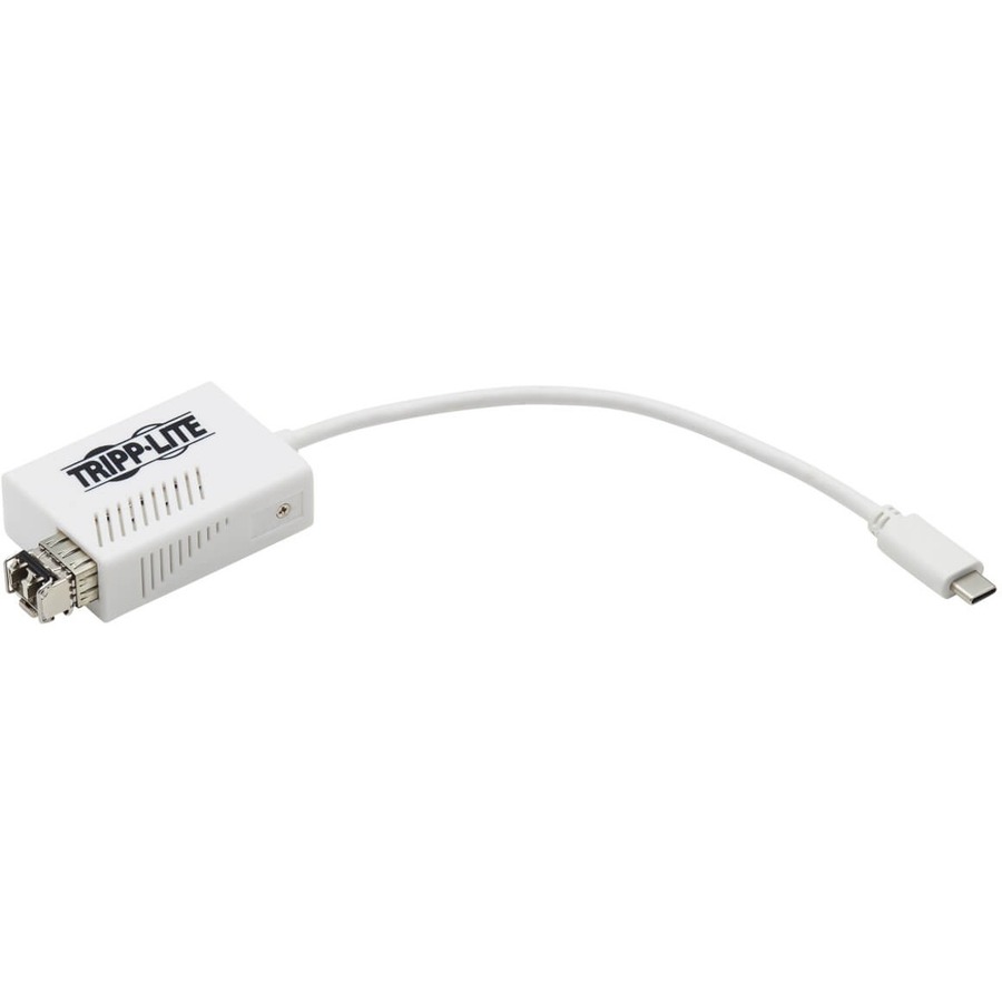 Tripp Lite by Eaton USB-C 3.1 to Fiber Optic Transceiver Gigabit Ethernet Adapter Singlemode 1310 nm LC Up to 5 km