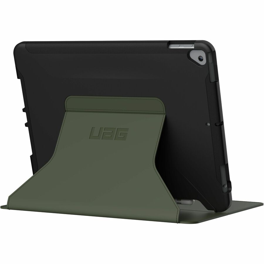 Urban Armor Gear Scout Carrying Case (Folio) for 10.2" Apple iPad (7th Generation), iPad (8th Generation), iPad (9th Generation) Tablet - Black