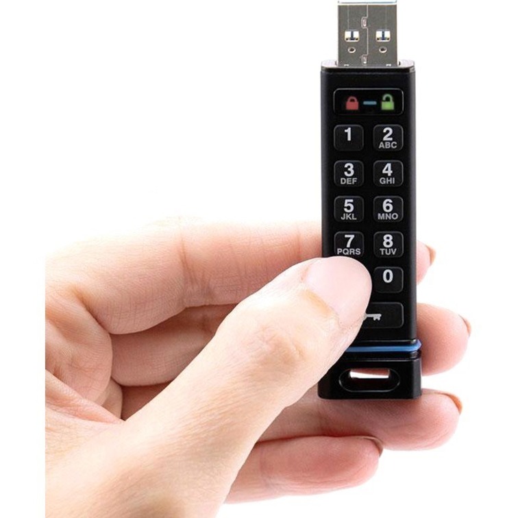 SecureDrive SecureUSB KP Hardware-Encrypted USB Flash Drive with Keypad