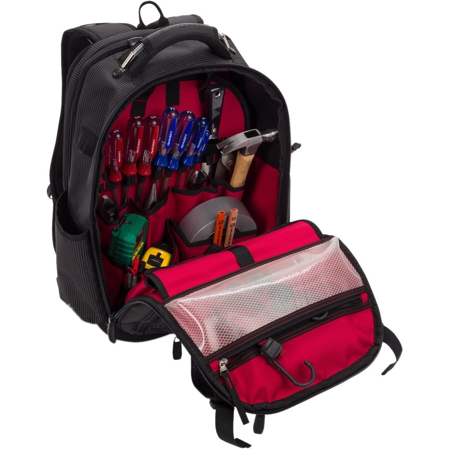 Black Wenger SwissGear Work Pack Pro tool backpack with USB access for 17 inch laptop — alternate view 6