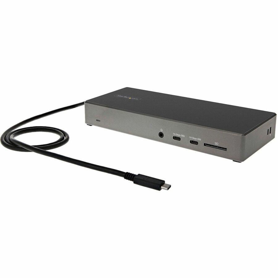 StarTech USB C Dock, Triple 4K Monitor USB-C Docking Station with DP 1.4 & DSC, 2x DisplayPort & 1x HDMI, 100W PD, 6x USB (2x 10Gbps)