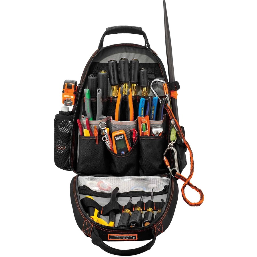Ergodyne Arsenal 5843 Carrying Case (Backpack) Tools - Black - 1200D Ballistic Polyester, Polyester Body - Shoulder Strap - 18" Height x 8.5" Width x 13.5" Depth - 1 Each