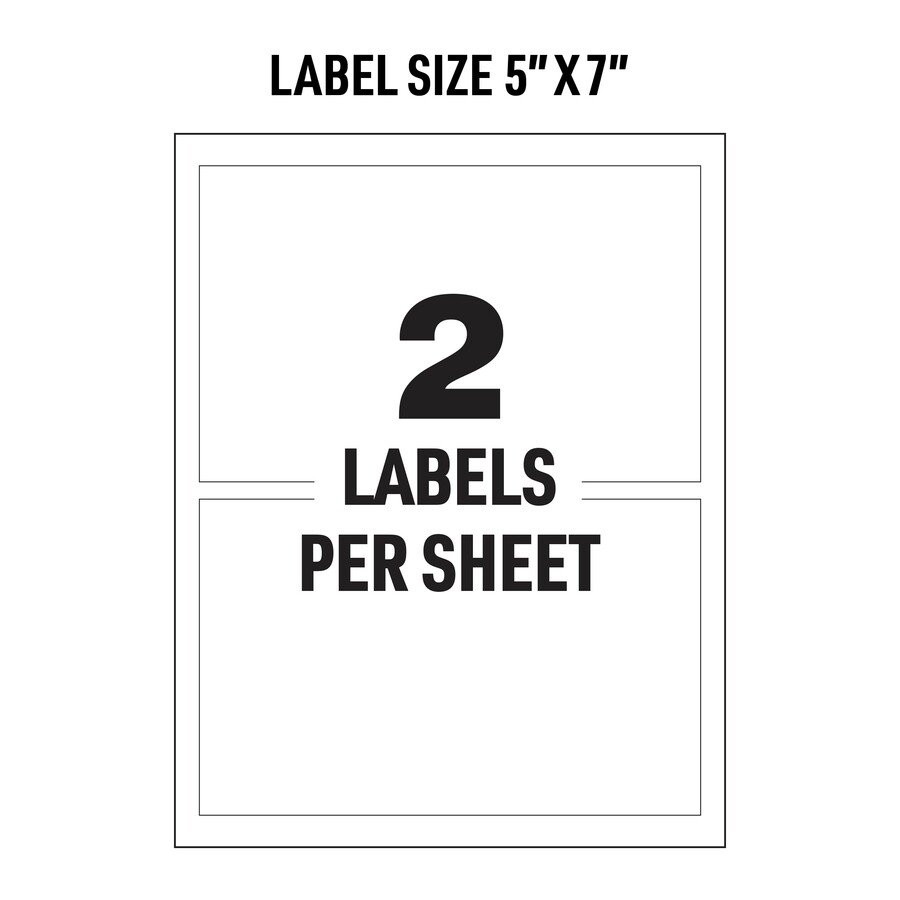 Avery® Adhesive Printable Vinyl Signs - Multipurpose Labels | Avery