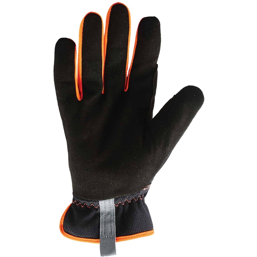 Ergodyne ProFlex 815 QuickCuff Mechanics Gloves - Medium Size - Black - Snug Fit, Durable Grip, Reinforced Thumb, Flexible, Comfortable, Breathable, Elastic Wrist, Pull-on Tab, ID Tab, Machine Washable, Reinforced Saddle, ... - For Mechanical Work, Handli