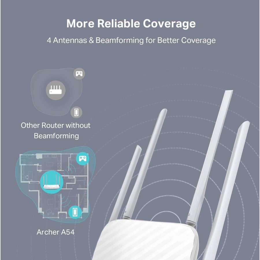 TP-Link Archer A54 - Dual Band Wireless Internet Router - AC1200 WiFi Router