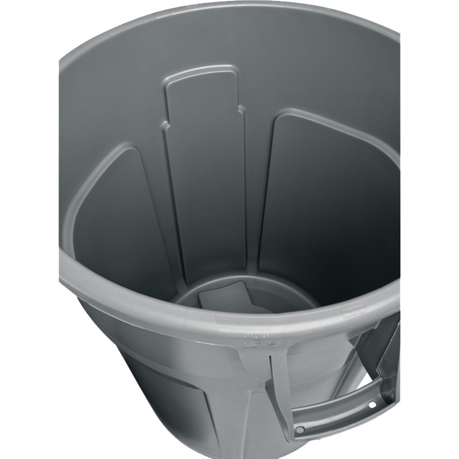 Rubbermaid Commercial Vented Brute 20-gallon Container - 20 gal Capacity - Round - Stackable, Fade Resistant, Warp Resistant, Crack Resistant, Crush Resistant, Reinforced Base, Durable, Ergonomic Handle, Contoured Base Handle, Vented, Tear Resistant, ... 
