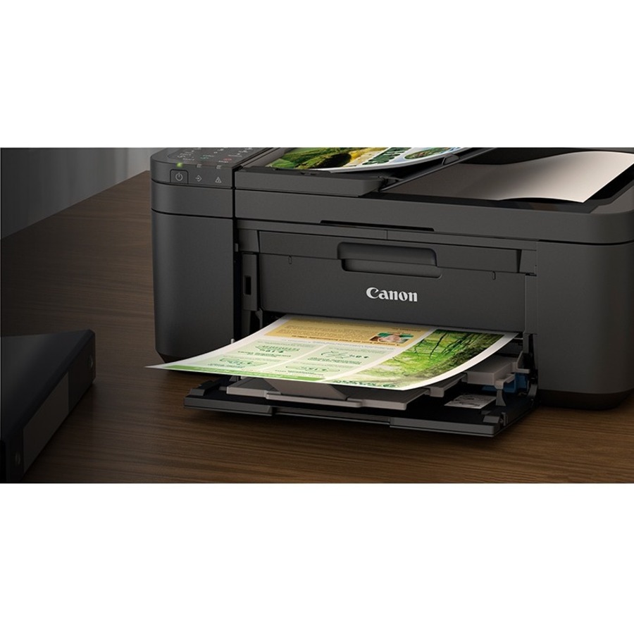 Canon PIXMA TR4720 All-in-One Multifunction Wireless Color Inkjet Printer, Black Print Copy Scan Fax 4800 x 1200 dpi, 8.5 x 14, 2-Line LCD Display - 1